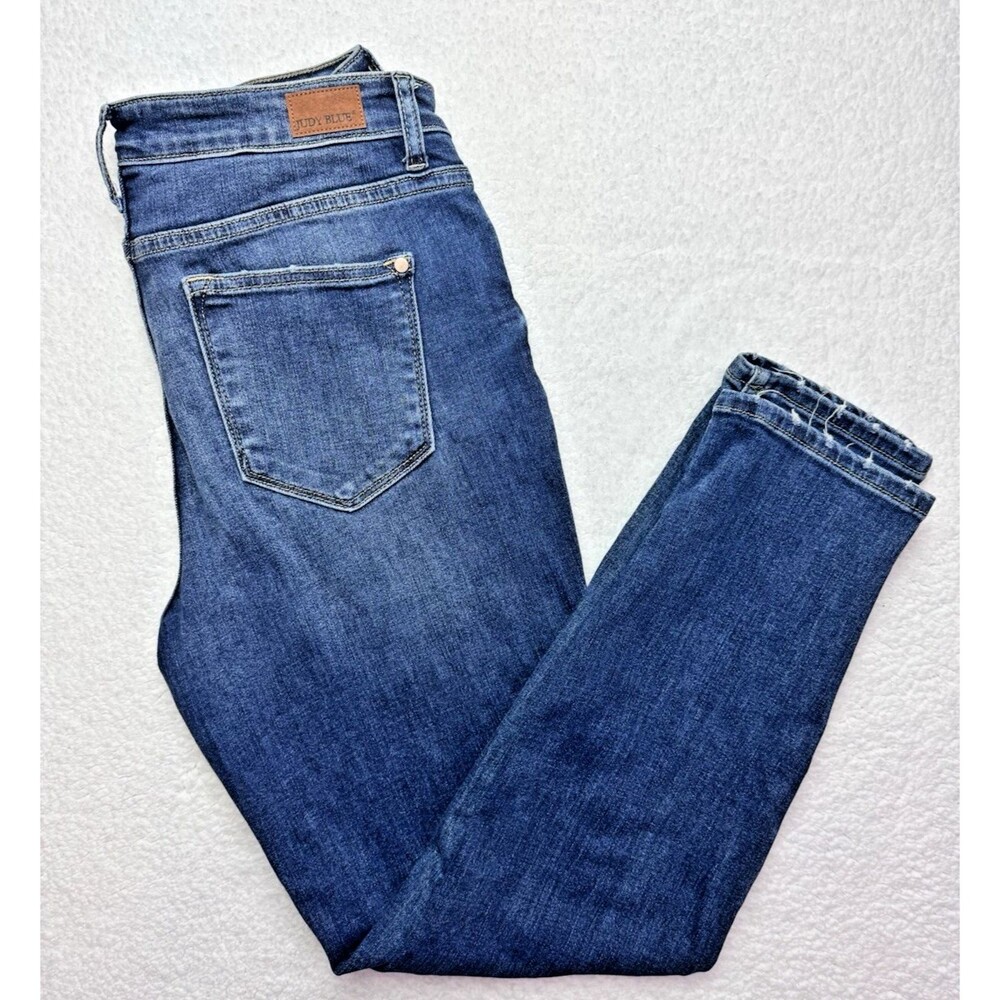 JUDY BLUE Jean Womens Size 9/29 Boyfriend Fit Mid Rise Medium Wash Stretch Denim